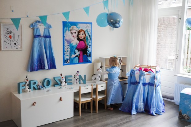 Decoratie uit de themakist van Droompartijtje thema Frozen